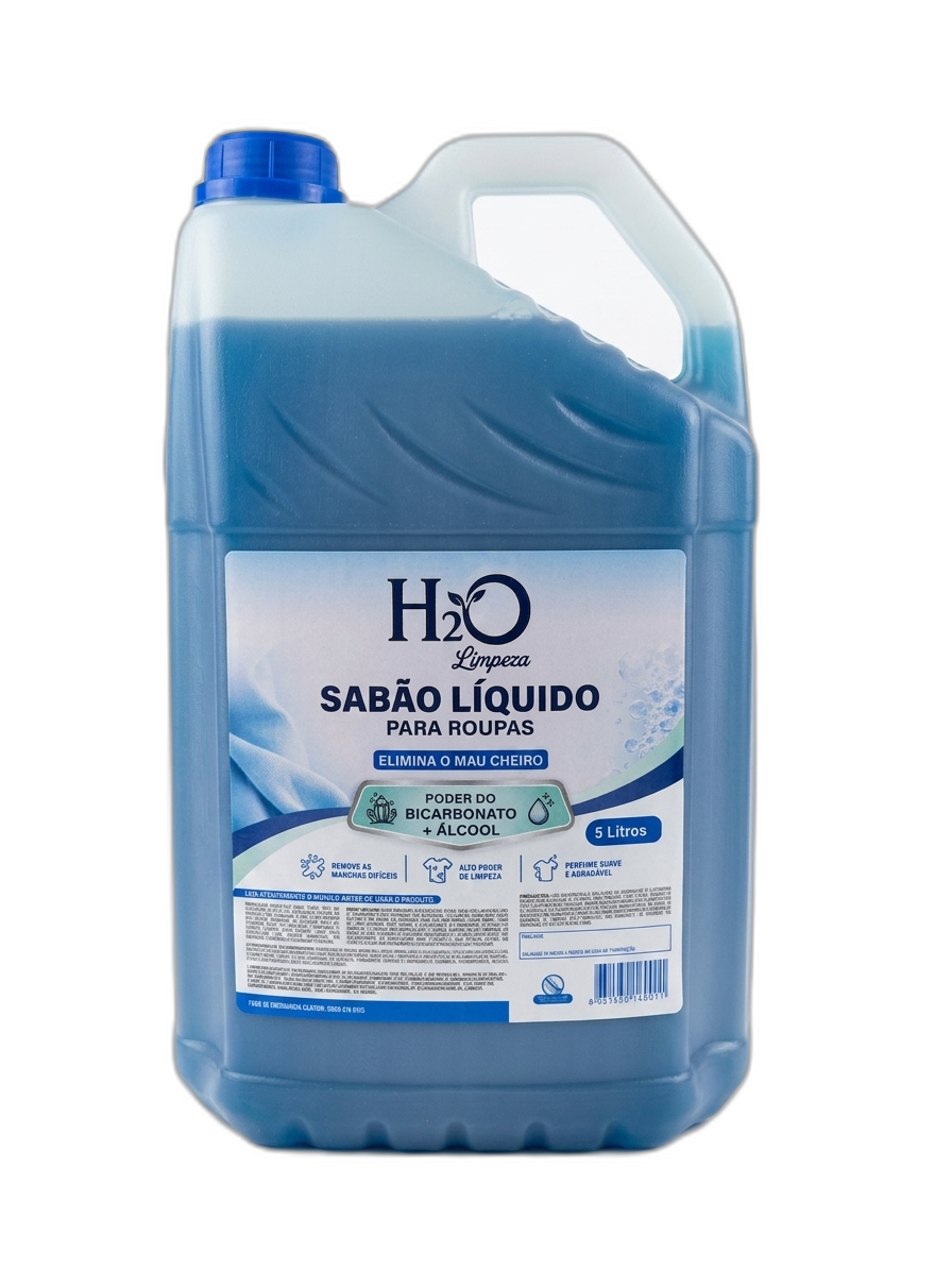 Sabão Líquido Com Álcool e Bicarbonato 5lt H2O