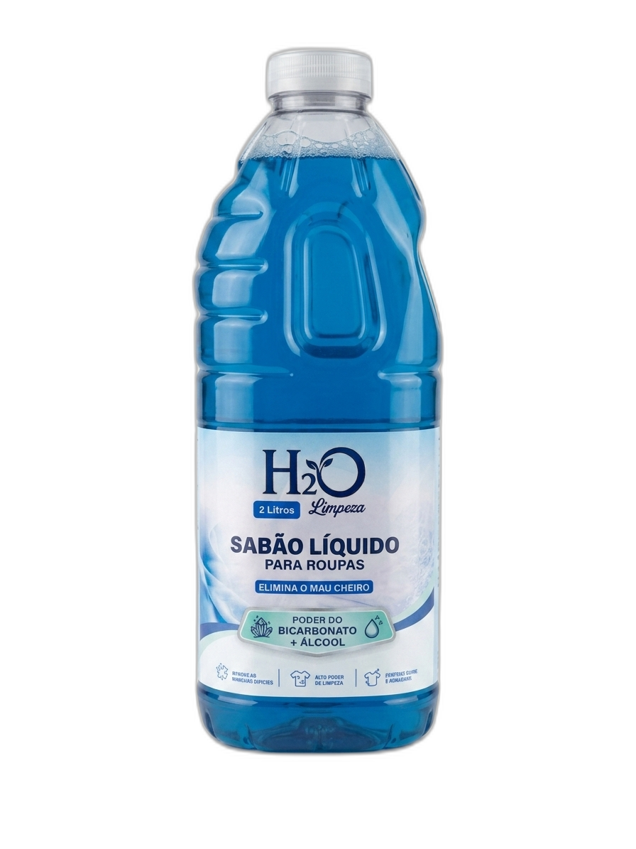 Sabão Líquido Com Álcool e Bicarbonato 2lt H2O