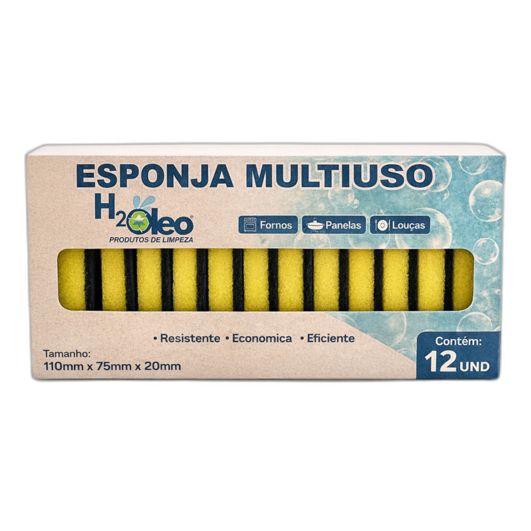 Esponja Multiuso 12und H2O